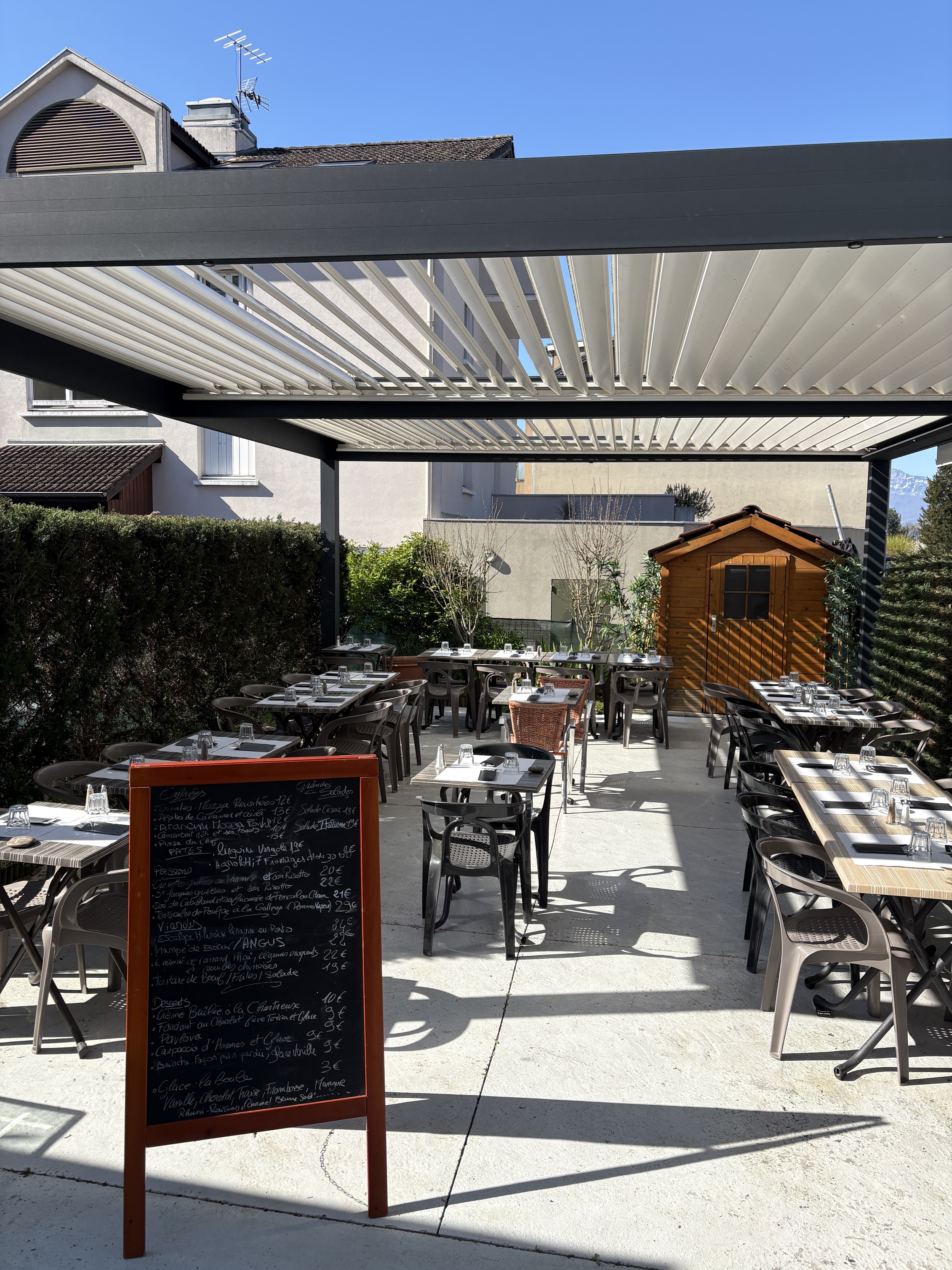 Terrasse bioclimatique
